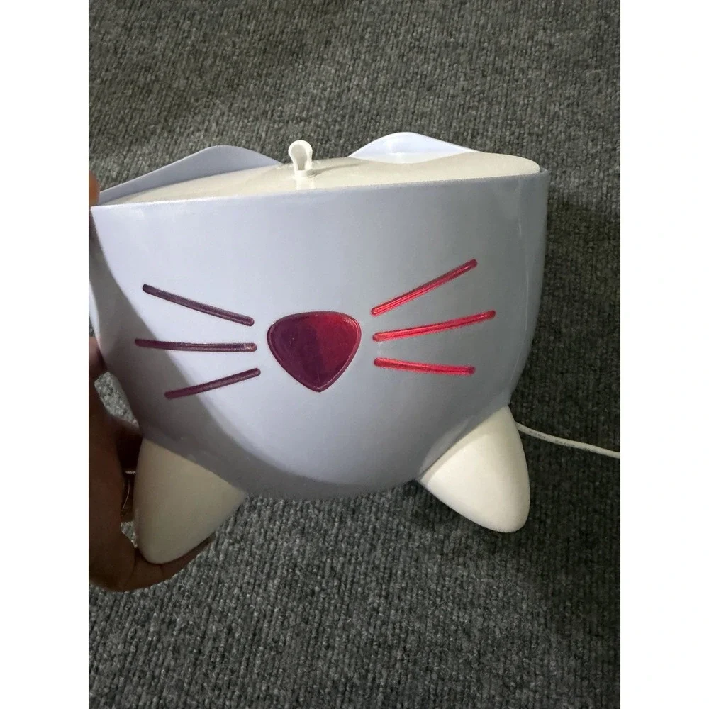 Catit Pixi Cat Drinking Fountain Blue LED Water Fountain Pet Bowl Tested‎